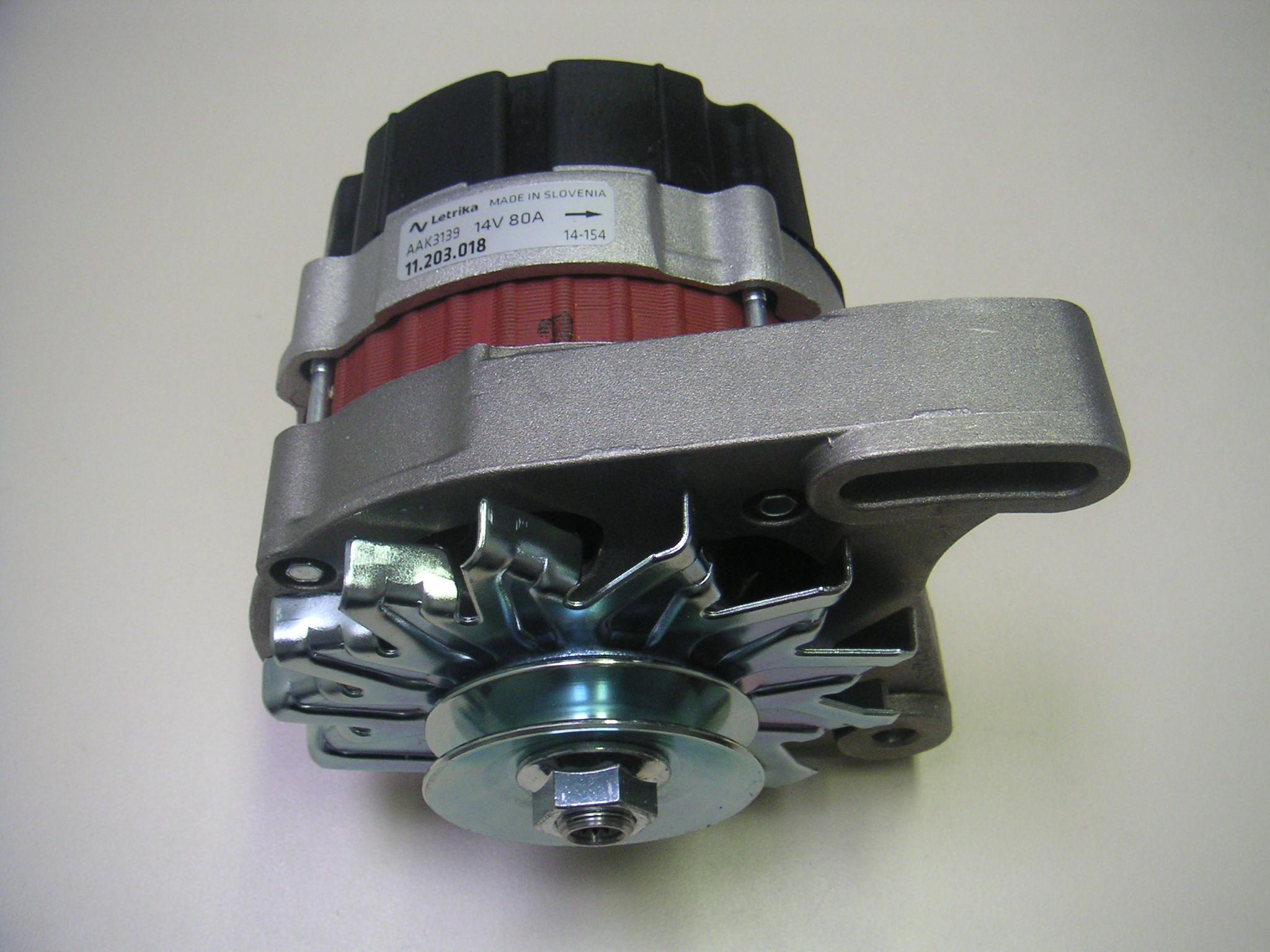 Alternateur 12V 65A - ISKRA IA1011 LETRIKA AAK3139 11.203.018 / LOMBARDINI 1157270