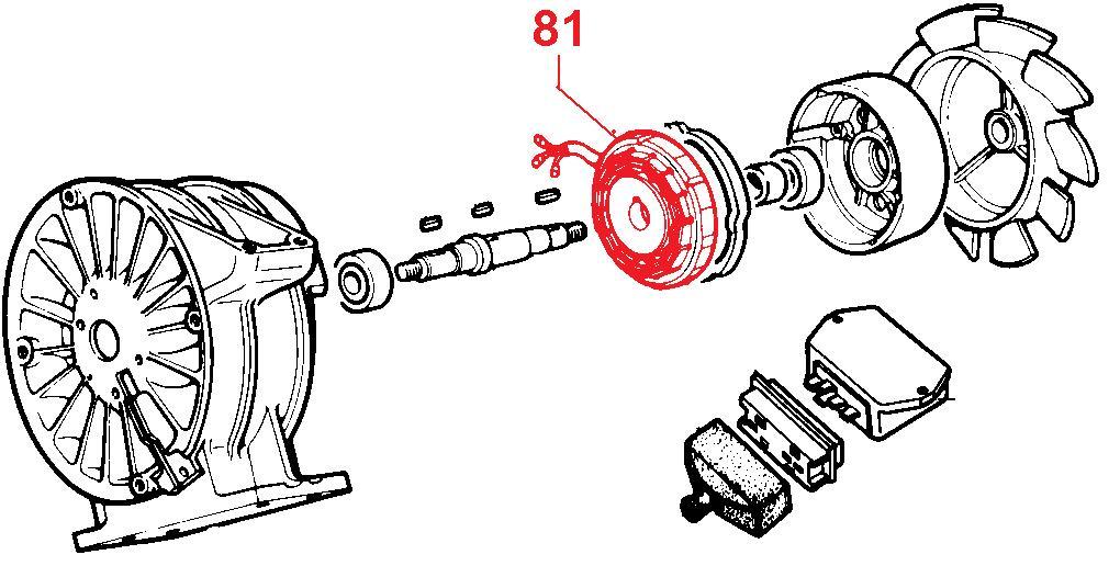 Alternateur LOMBARDINI ED0011571580-S