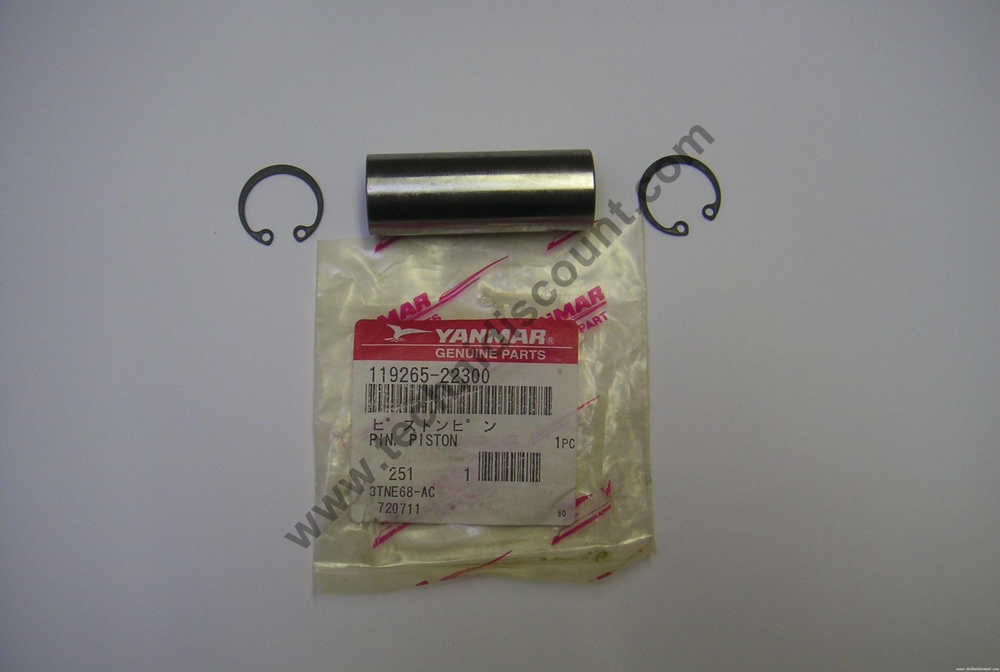 Axe de piston et Circlips YANMAR L60AE-DEJ  [114399-22300 + 22252-000210]