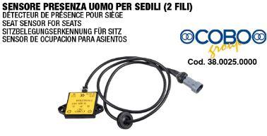 COBO 38.0025.0000 / DETECTEUR DE PRESENCE POUR SIEGE / CARRARO A. 44224088 / CERMAG 63627