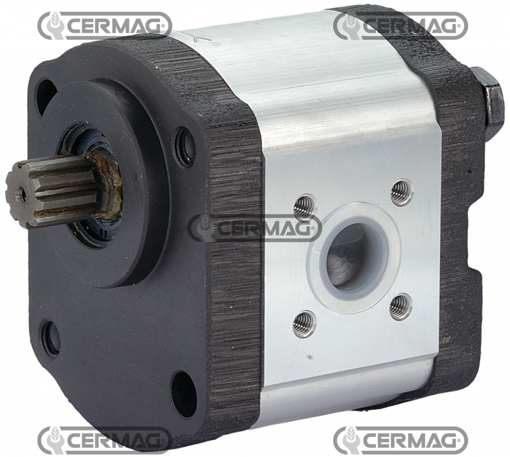 Pompe hydraulique Groupe 2 - Avec flasque Ø50 - Arbre cannelee 16cm3 Droit / OEM 2.4539.560.0 - 245395600 / 0.510.615.038 0510615038 / SAME EXPLORER 55 60 65 70 75 80