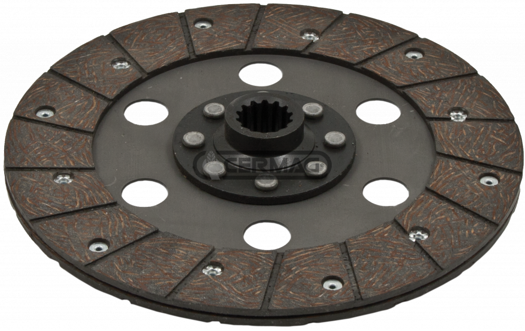 Disque Embrayage GOLDONI OEM 06300107 / 06300122 / GOLDONI COMPACT 664 ; STAR 3000 ; STAR 3000 LE ; STAR 3060 ; STAR 3060 C - Ø225 14 cannelures Ø22xØ25mm