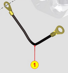 Cable bougie prechauffage LOMBARDINI 2185548 KOHLER ED0021855480-S