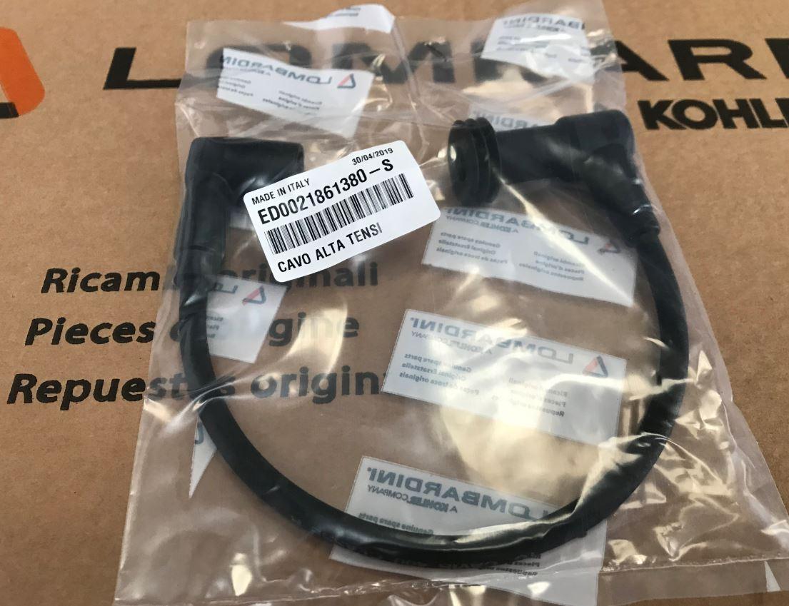 Cable et capuchon bougie LOMBARDINI LGW523 MPI - LOMBARDINI 2186138 KOHLER ED0021861380-S