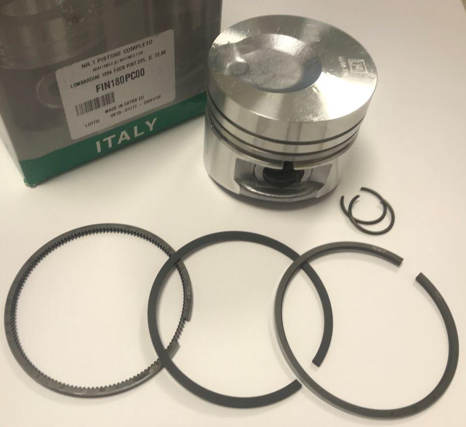 Piston complet ldw602 ldw903 ldw1204 ldw1204/p focs lombardini deutz f2m1008 f3m1008 f4m1008 / ø72mm FIN180PC00 equivalent LOMBARDINI KOHLER ed0065009950-s