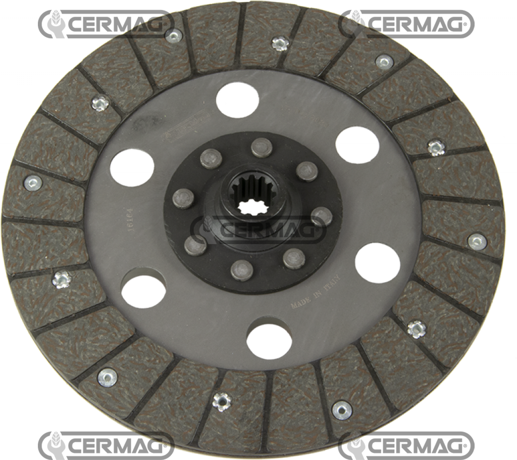 Disque Embrayage GOLDONI OEM 06300127 - 06300111 /  GOLDONI ASTER RONIN ARBOS MR3040 MR3050 (Ø225x150 12 cannelures Ø17xØ20mm)