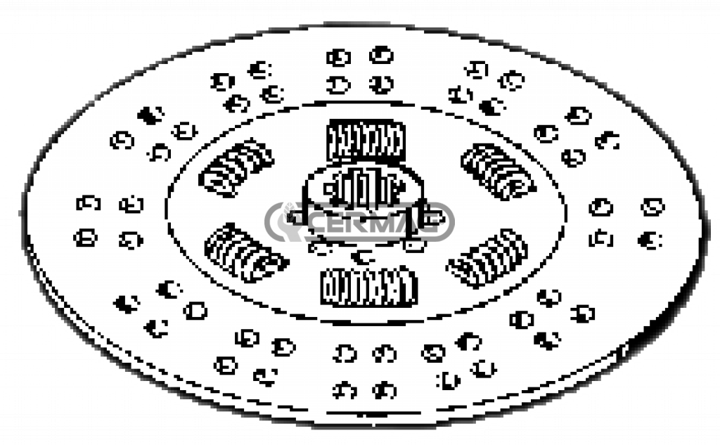 Disque Embrayage 15312 OEM BCS 599.25837 / 59925837 BCS MATRA 101 - CARRARO ANTONIO OEM 5.108.516 / 5108516 TIGRE RS ; TIGROTTO RS ; TIGRE TRANSPORTER ; TIGROTTO TRANSPORTER