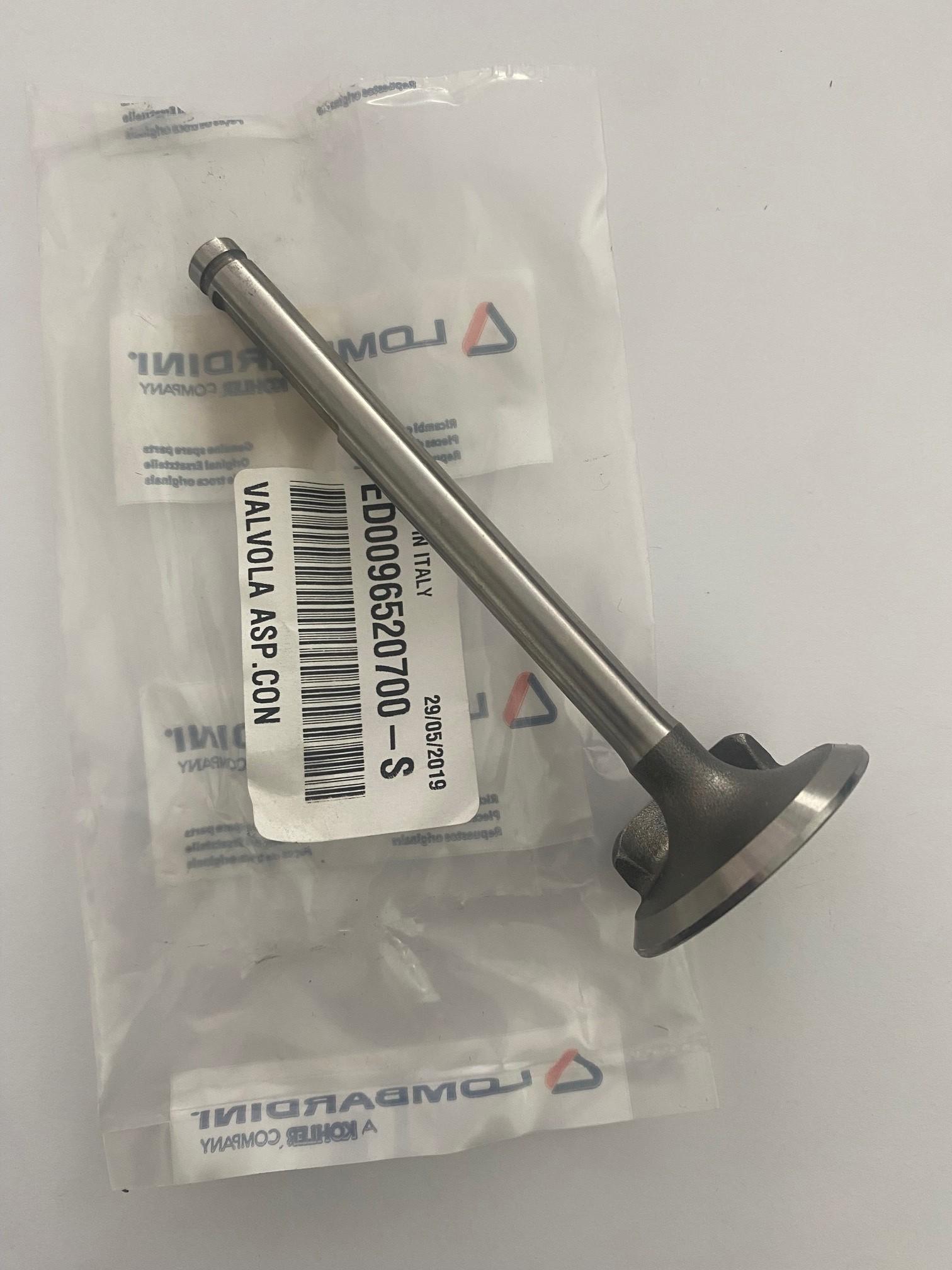 Soupape admission DVA460 DVA515 DVA920 DVA1030 DVA1550 SLANZI 9652070 KOHLER ED0096520700-S Ex. 44.22.36