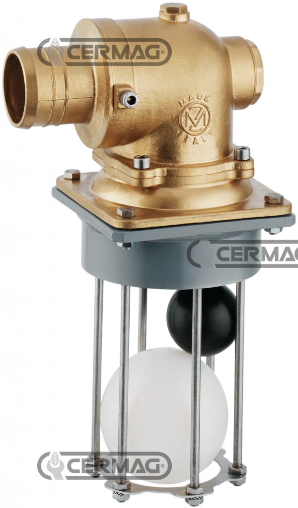 SOUPAPE DE TROP-PLEIN A 2 BOULES POUR TONNE A LISIER - Diam. Ø60mm - Aspiration 8000l/min
