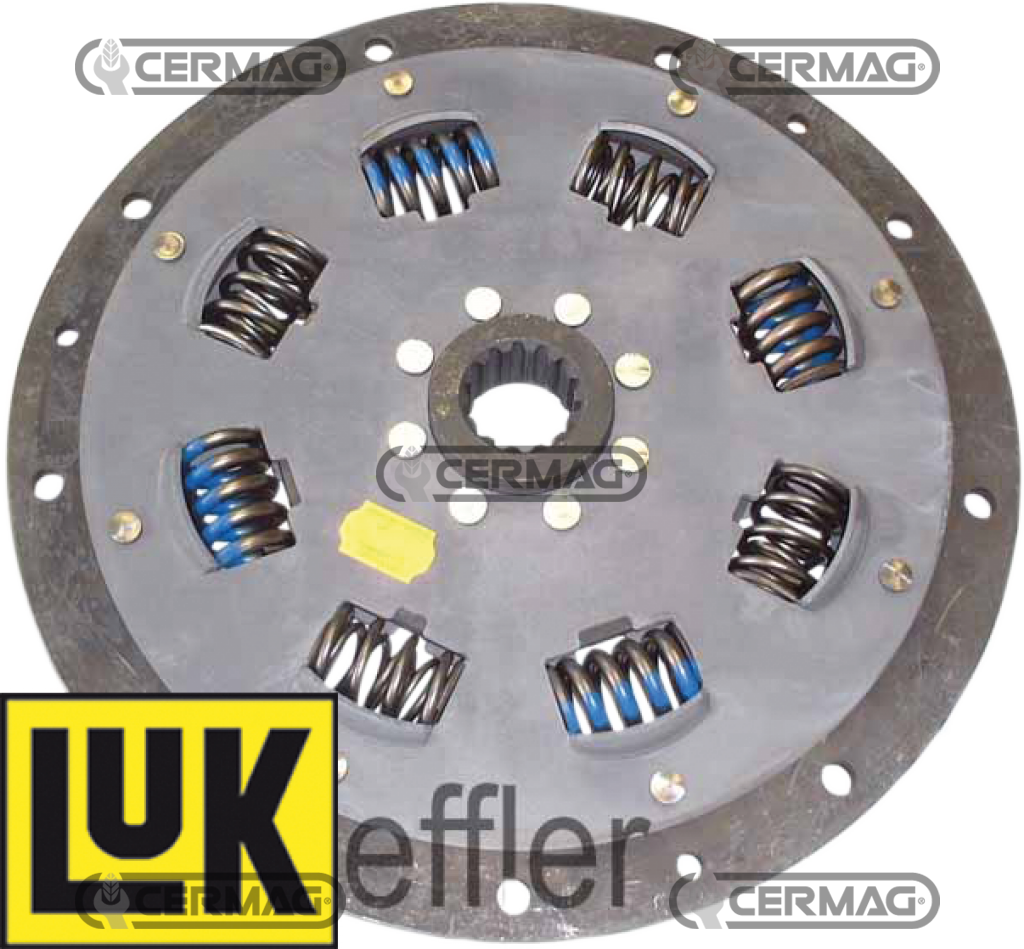 Disque amortisseur torsion, embrayage, damper pour CASE IH NEW HOLLAND 87304627 LUK 370001010 - CASE IH Maxxum MXM 120 - 180 NEWHOLLAND 8160 8560 M100 M160 TM115 TM165 LUK 370 0010 10 - NEWHOLLAND 8730 4627