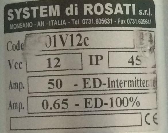 Electrostart / Electromagnete VM Motori 33012021F - VM SUN 2105 - SUN 3105 / T - SYSTEM Di ROSATI 01V12c