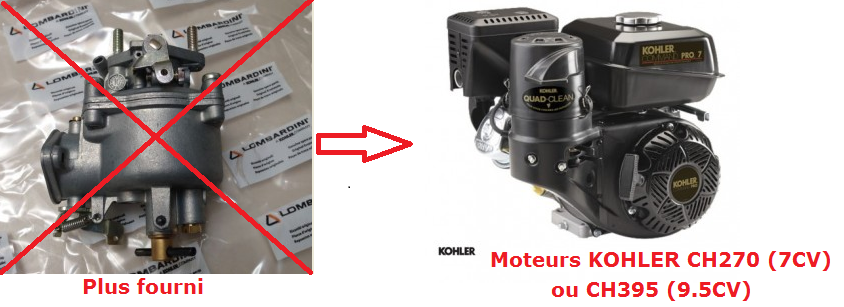 Carburateur IM250 IM300 IM350 LA250 LA205 LA300 LOMBARDINI 2151237 - DELLORTO FVCA2217 7720