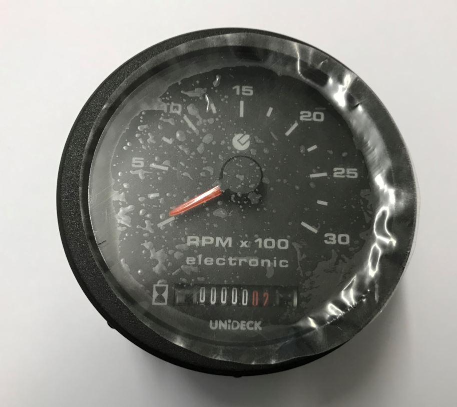 Compte-tours avec horamètre 12V/24V electrique Ø85mm 0÷3000 TOURS - CERMAG / COBO Group 36106