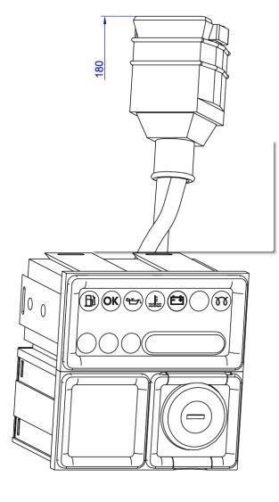 Tableau demarrage LOMBARDINI 7245001 KOHLER ED0072450010-S SAPRISA A327 (ex. 7245420 / ED0072454200-S - 12V)