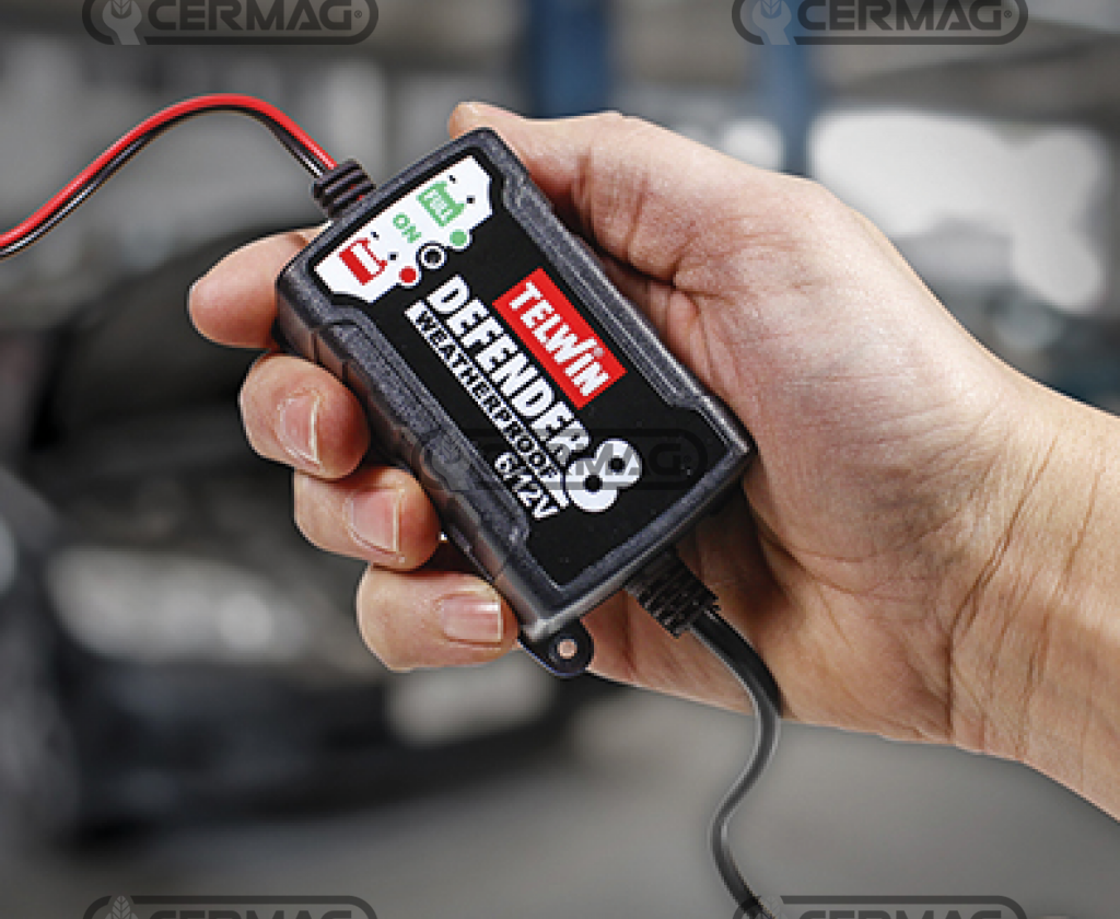 CHARGEUR DE BATTERIE DEFENDER 8 CERMAG 36781 (110/220V 1ph  - 50/60 Hz - 15w)