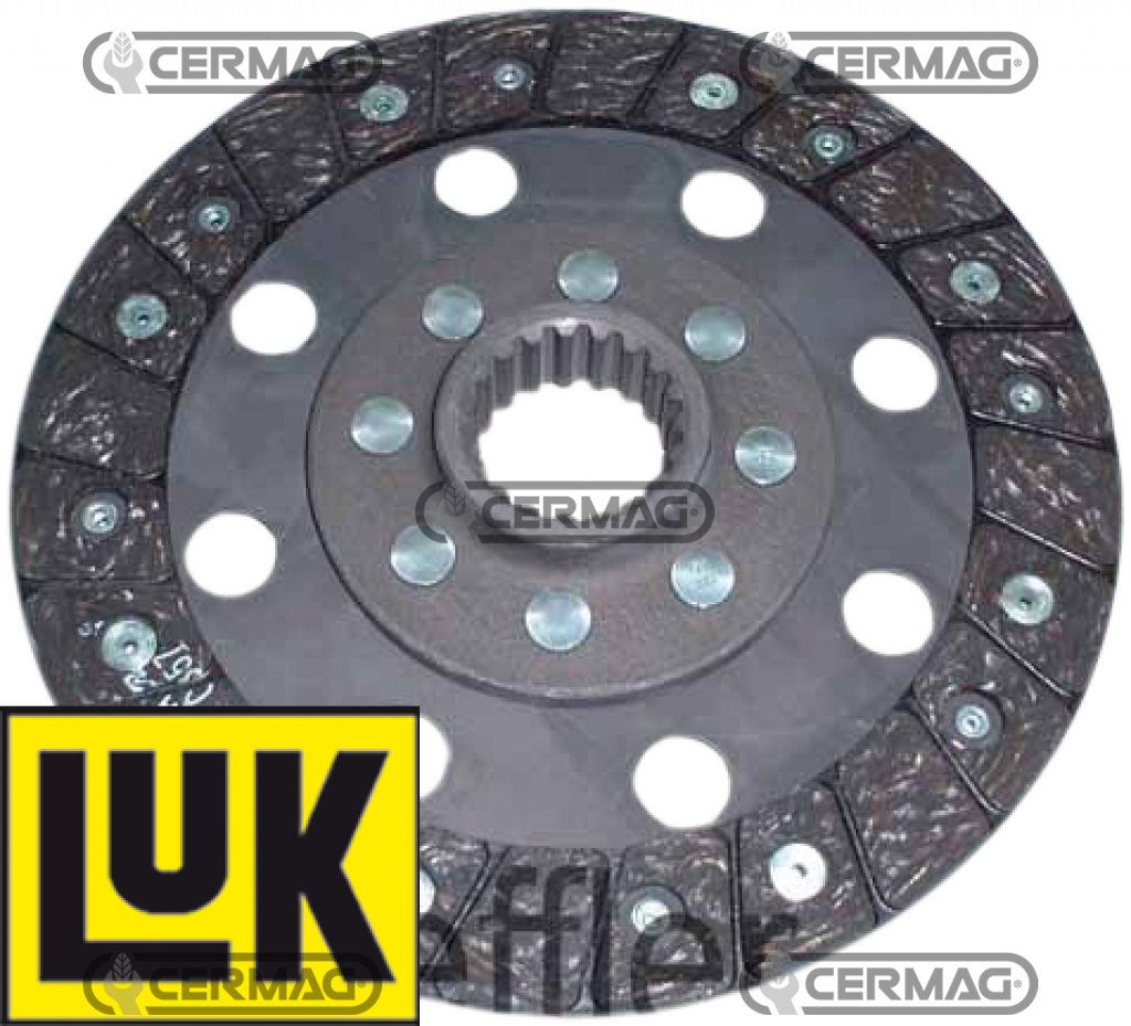 Disque Embrayage SAME Delfino 32/35 ; Vigneron 35-45  OEM 0.150.2222.3 ; 320038010 , 0.015.6383.3 , 001563833 ; 015022223 / Ø200 Z.19 Ø38xØ34mm
