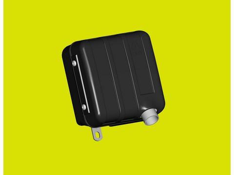 ED0054605860-S Pot Echappement avec grille LOMBARDINI 15LD225 ; 15LD315 ; 15LD350 KOHLER KD225 ; KD15-350 ; KD350 ; RUGGERINI RY50 ; RY70 ; RY75