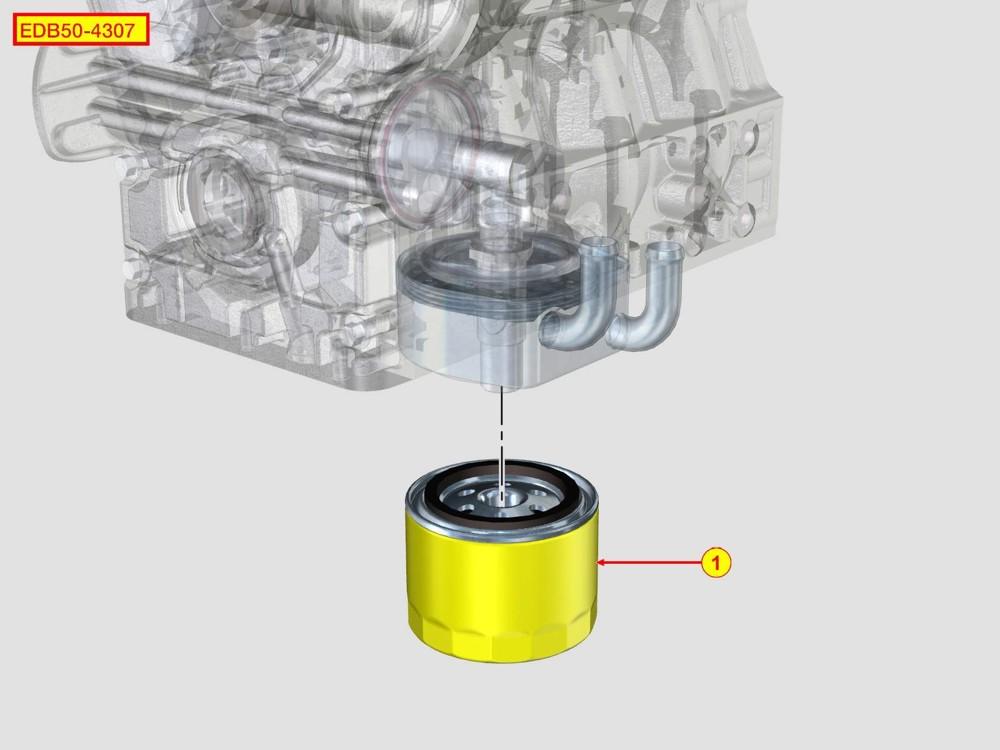 Cartouche Filtre Huile (500 heures) ED0021753630-S ; ED002175-3630-S KOHLER KSD1403-NA ; KDS1403-TC ; KDS-TCAC1403 ; KSD-TCH1403 ; KSD-NAT1403 - KOHLER DIESEL origine
