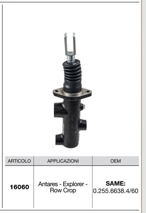Pompe de frein Ø25.40mm CERMAG 16060 - SAME 0.255.6638.4/60 02556638460