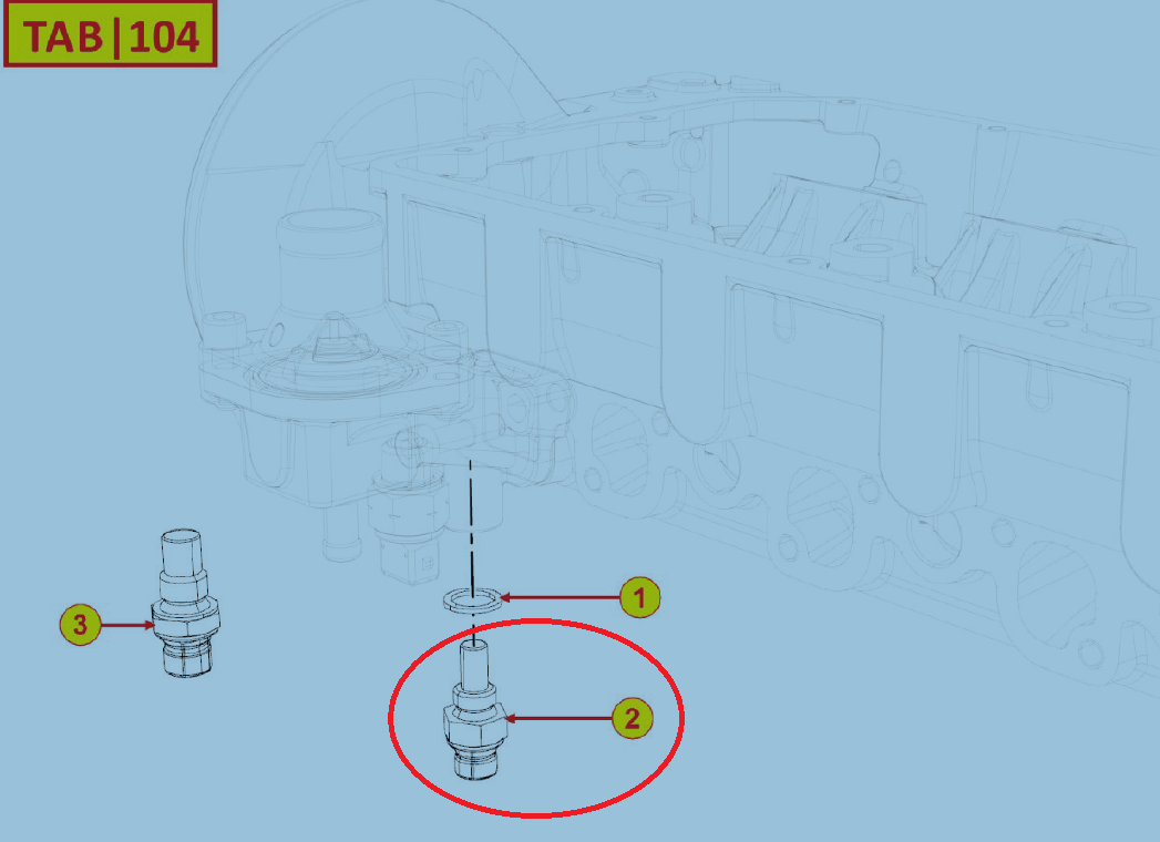 Sonde Temperature Prechauffage LDW502 LDW602 LDW702 LDW03 LDW1003 LDW1204 LDW1404 FOCS - LDW1503 LDW1603 LDW2004 LDW2204 15LD315 15LD350 15LD400 LOMBARDINI 9195094 KOHLER ED0091950940-S ROUGE