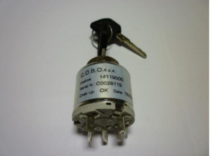 Contacteur a clé COBO 5 broches moteur Ruggerini RF90 (ED00484R0040-S / 484R004)