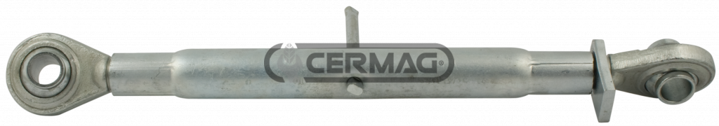 Barre de poussée (troisième point mécanique) pour tracteur - Diamètre 25 mm - L : 450/650 mm (min/max) CERMAG 50016 - Compatible pour SAME CARRARO ITMA ...