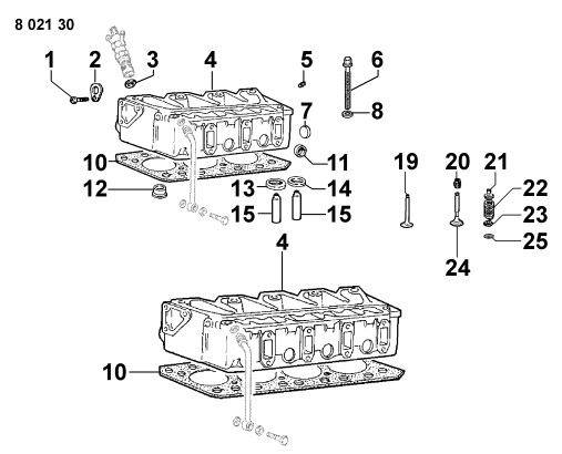 CULASSE COMPLETE EPA KDW1603 KOHLER LDW1603 LOMBARDINI ED0092013240-S - 9201324