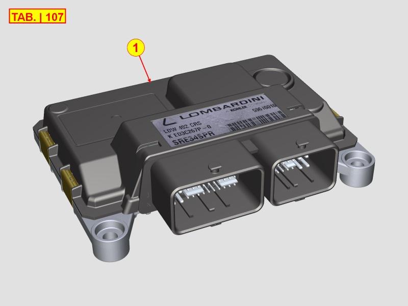Boite de controle fonctionnement 2193639 KOHLER ED0021936390-S ECU 3200 t/min LIGIER + MICROCAR - LOMBARDINI LDW492 DCI