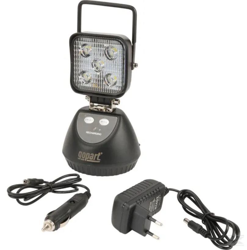 Phare de travail LED rechargeable 15W 900lm poignée + interrupteur KRAMP LA85200