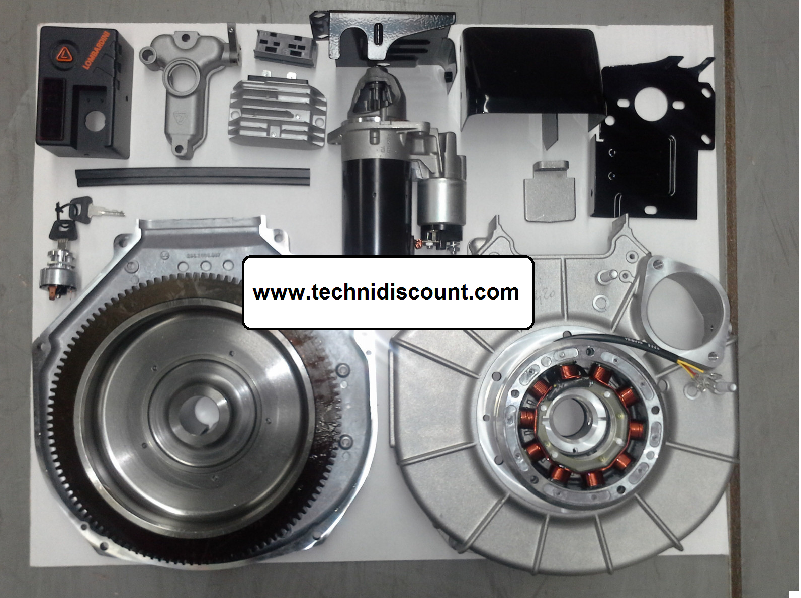 ED0048960190-S Kit démarrage electrique LOMBARDINI 3LD450 3LD510 (LDA450 LDA510) avec convoyeur carré LOMBARDINI ED0048960190-S KOHLER