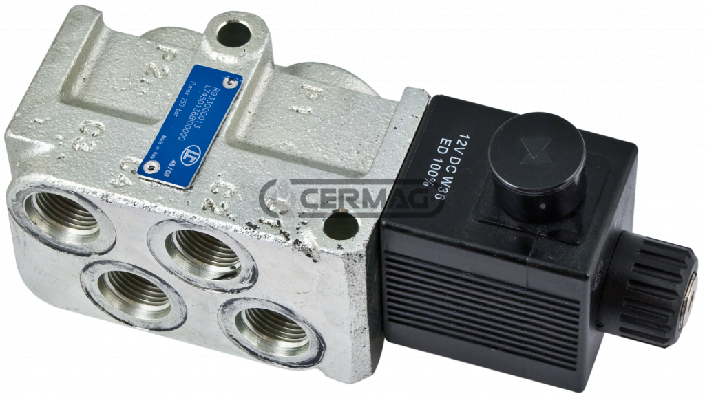 Selecteur eléctrico 6 voies série VS161 Raccord 3/8" Gas Tension 12V - REXROTH A Bosch Company