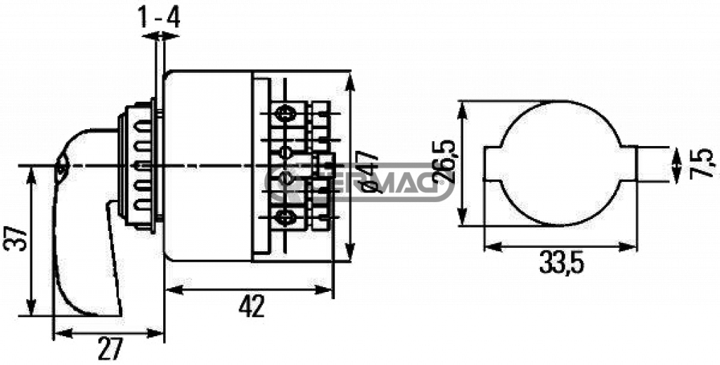 Commutateur de direction HELLA 6BB001540-001 2973838 1551800108 AL20978 Z22806 57934