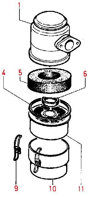 Filtre à air complet ED0037001390-S LOMBARDINI / 4LD640 4LD705 (LDA96 LDA100) 7LD600 7LD665 7LD740 (LDA710 LDA720) LOMBARDINI