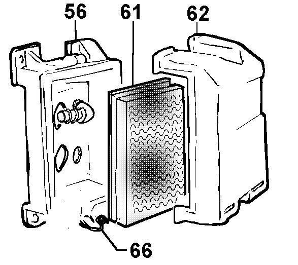 Filtre air sec IM RESTYLING (IM250 IM300 IM350 IM359 version restyling) LOMBARDINI 3700377 / ED0037003770-S