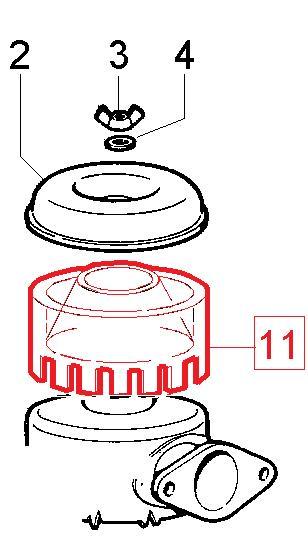 Prefiltre filtre air Ø138 1301069 LOMBARDINI 3LD 4LD 7LD 8LD 15LD KOHLER ED0013010690-S