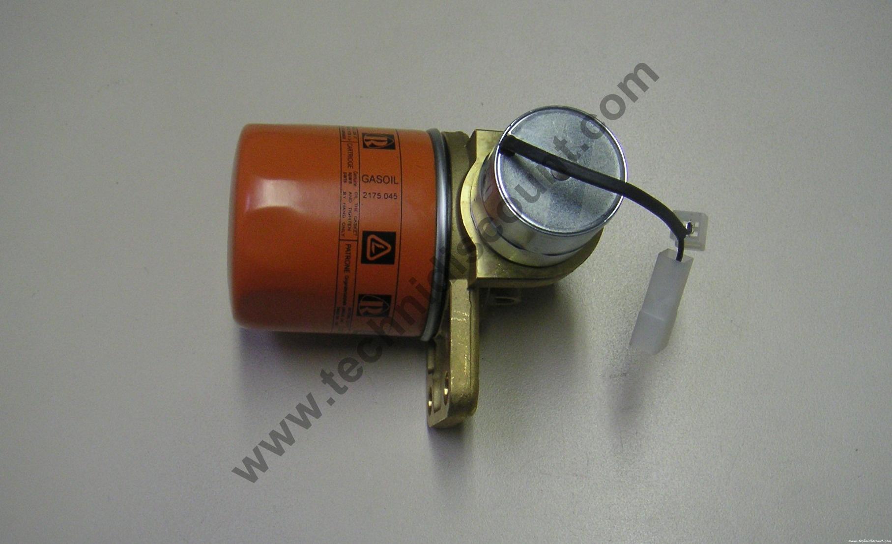 Dispositif d'arret QSD 9LD561-2 9LD625 - 9LD626-2 12LD435-2 12LD475-2 LOMBARDINI (Filtre Gasoil + Electrovanne) 3440055 / ED0034400550-S