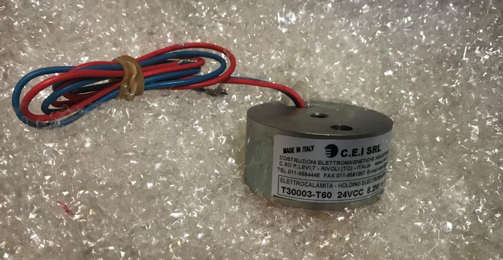 Electroaimant T30003-T60 24VCC 8.2W C.E.I SRL - Elettrocalamita / Holding electromagnets (T60V 24W8.2)