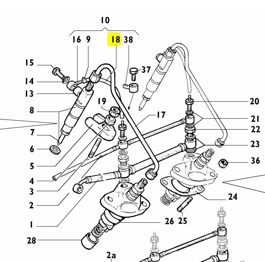 Tuyau L=200mm - Ø4mm ruggerini MD151 (ED0093758390-S - 9375839)
