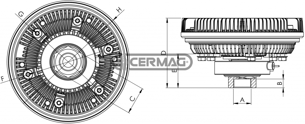 Joint viscostatique pour JOHN DEERE serie 7030 - JOHN DEERE OEM RE577314